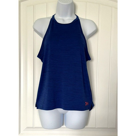 Under Armour Other - Under Armour Youth Large YLG Girls Tank Top Loose Fit Heat Gear Workout Blue Top